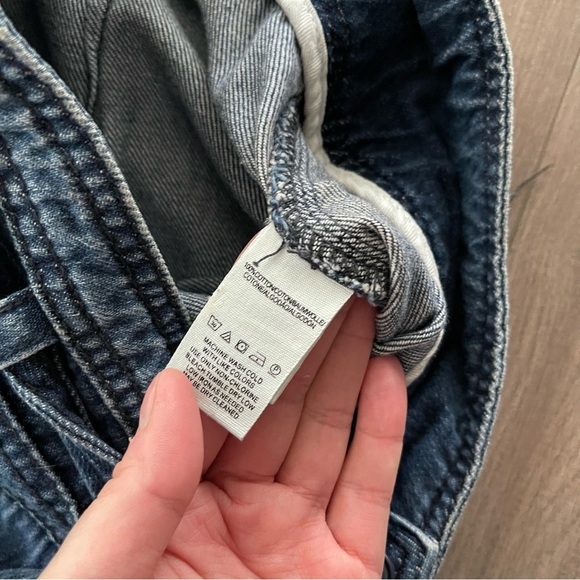 Free People Augusta Flare Wide Leg Belted Blue Denim Jeans - Picture 7 of 7